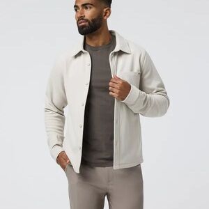 Vuori Men's Cream Shirt Jacket